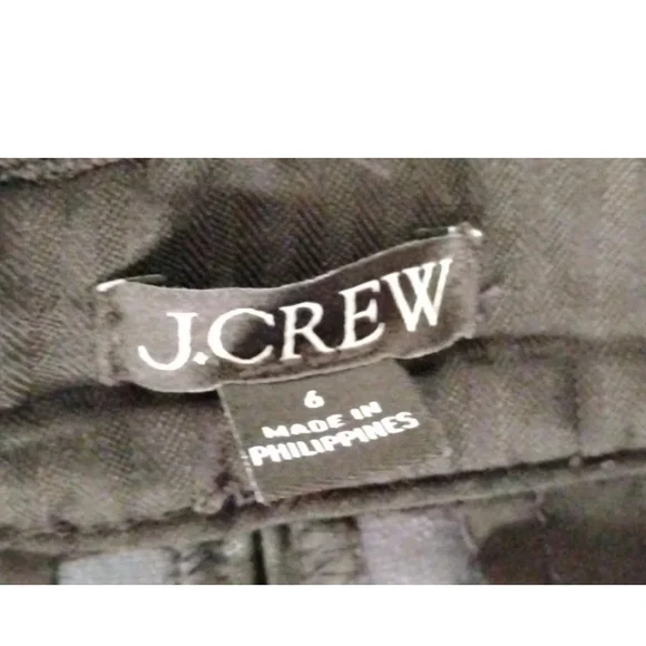 J.Crew Pleated Faux Leather Trouser Shorts Black Women's Size 6 - Picture 4 of 6